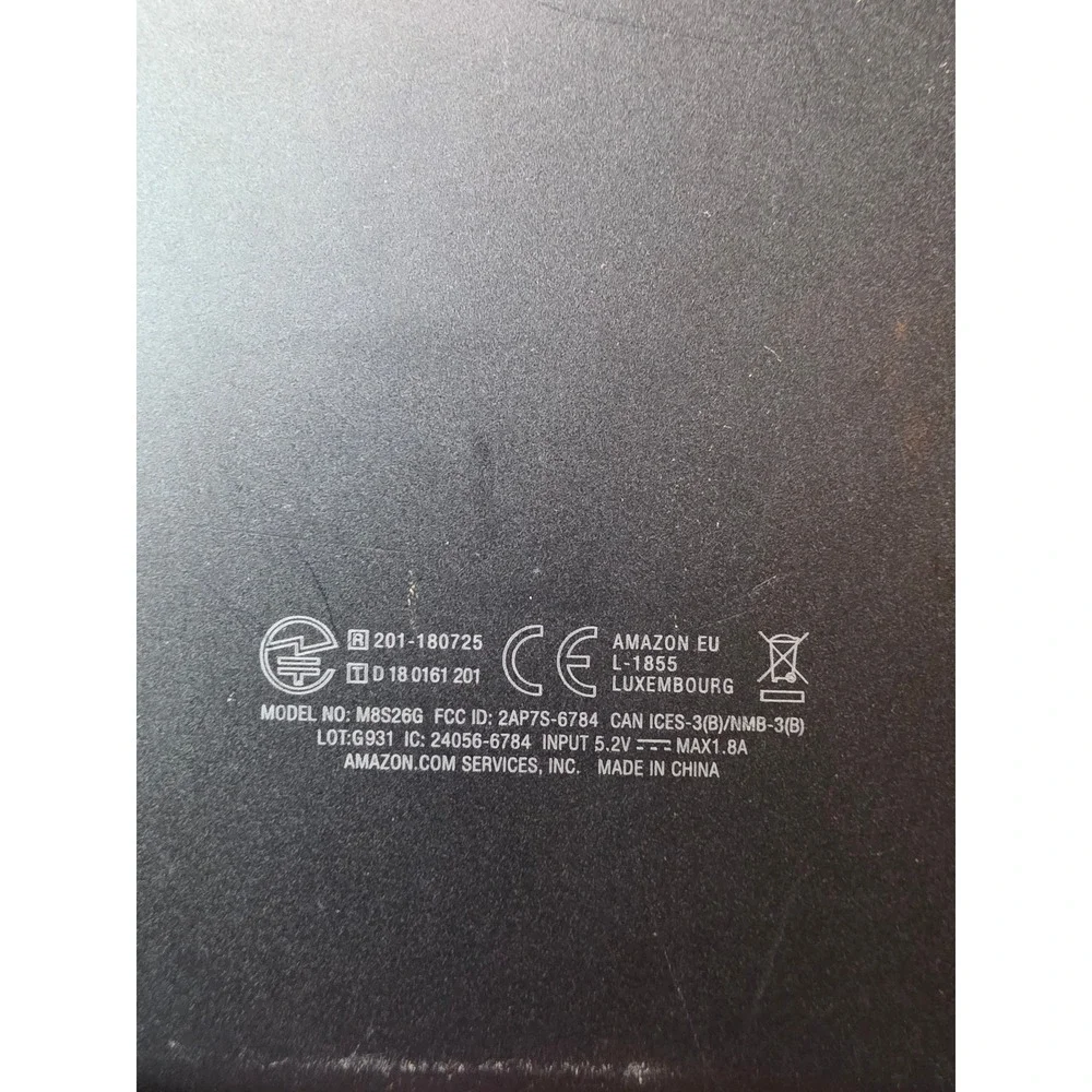 Amazon Fire‎ 7 Tablet Black 9th Generation Model M8S26G 7 inch Display C2
